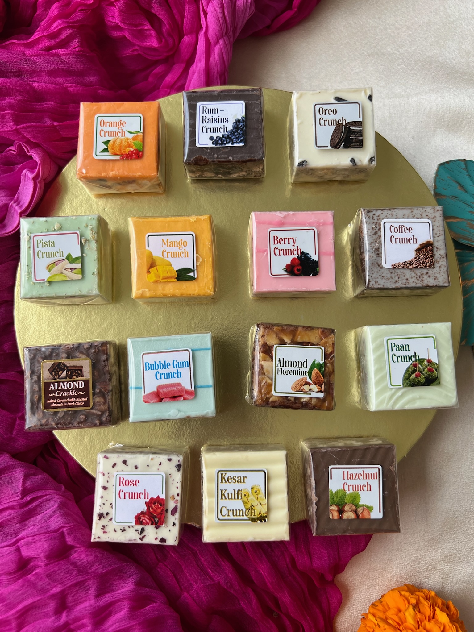 14-flavour crunch chocolate