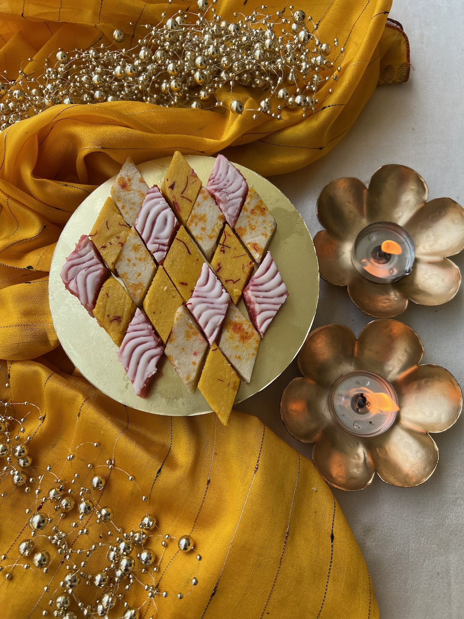 Tricolour barfi
