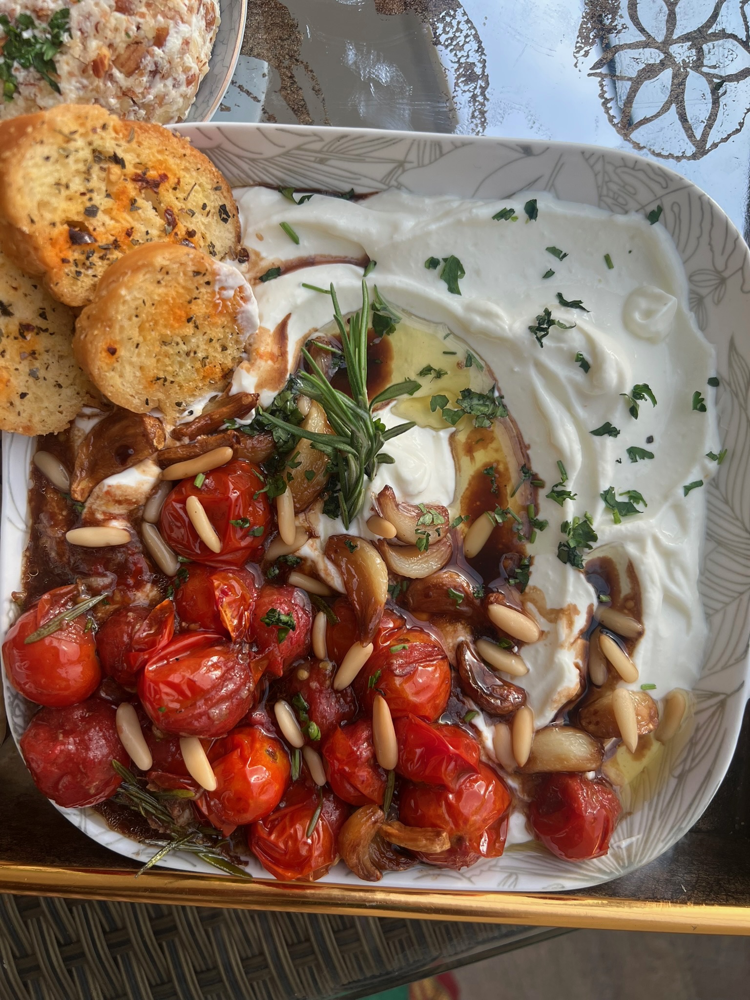 Balsamic Tomatoes with Sour Cream dip by Hetal Soul Kitchen
