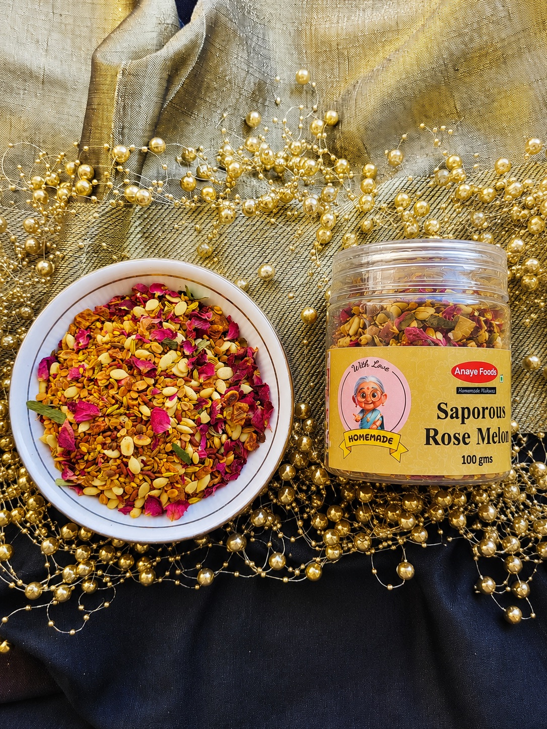 Saporous Rose Melon mukhwas by Hetal Soul Kitchen