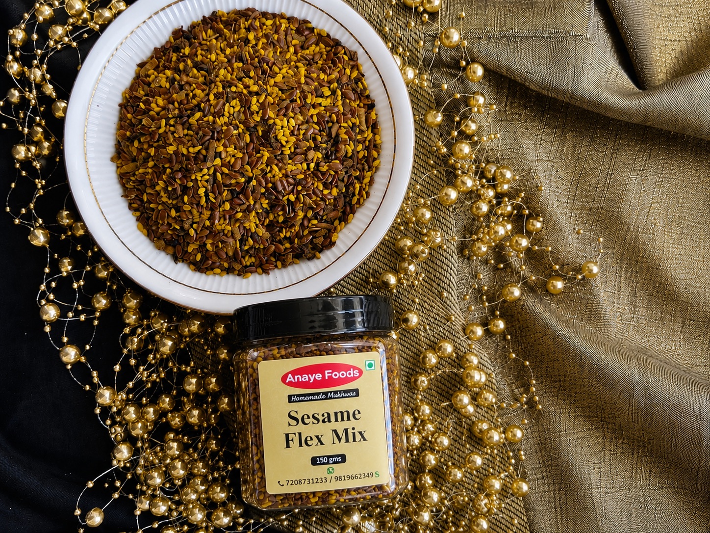 Sesame & Flaxseed Mix mukhwas by Hetal Soul Kitchen